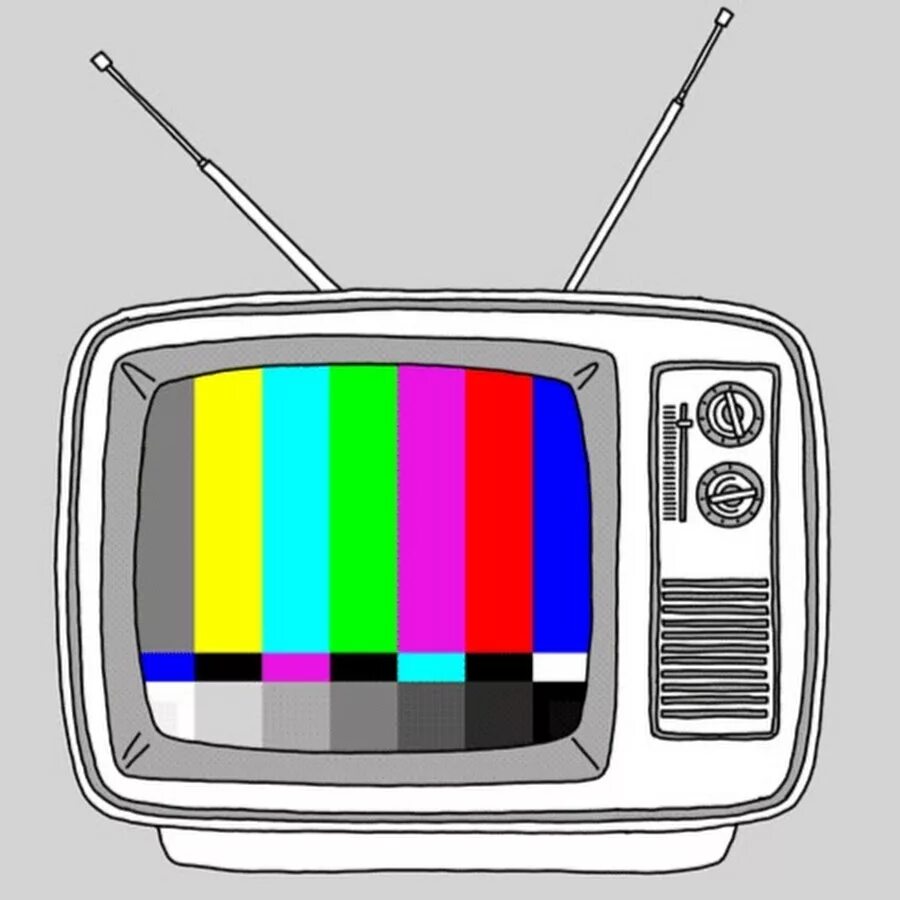 Телевизор. Помехи на телевизоре. Сломанный телевизор. Разноцветный телевизор.