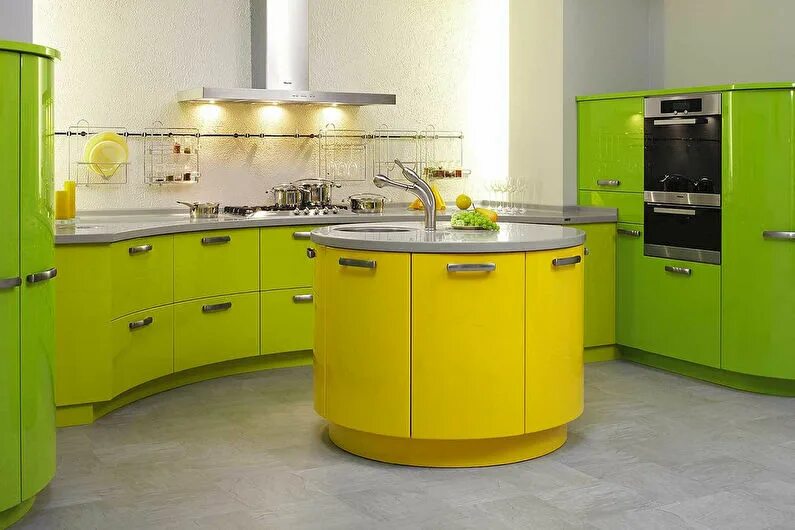 Кухни салатовые. Кухня в желто зеленом цвете. Кухонный гарнитур желтого цвета. Желто зеленая кухня