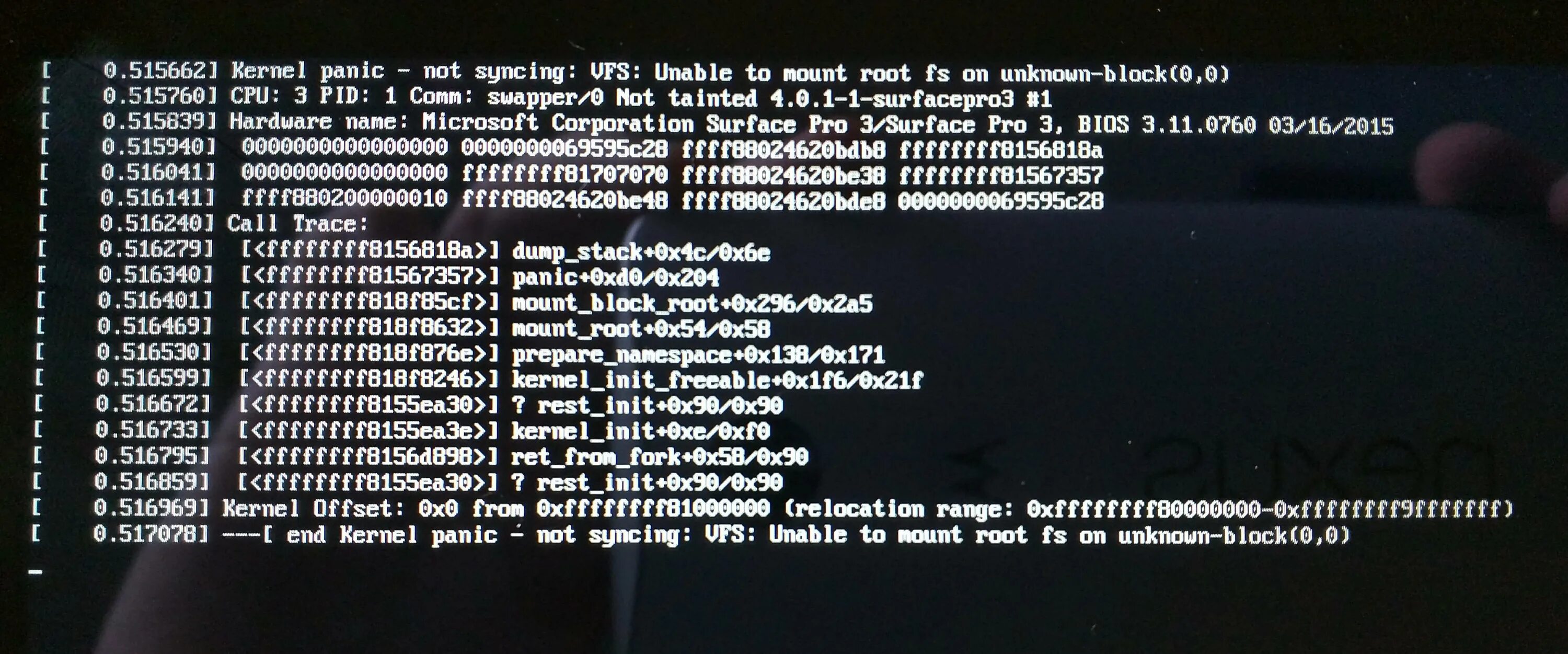 Kernel panic. Root kernel panic. Kernel panic not syncing vfs unable to mount root fs. Kernel panic not syncing. Kernel panic not syncing.