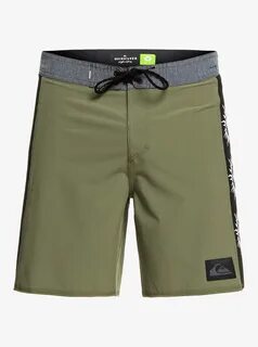 Зеленые детские шорты quiksilver