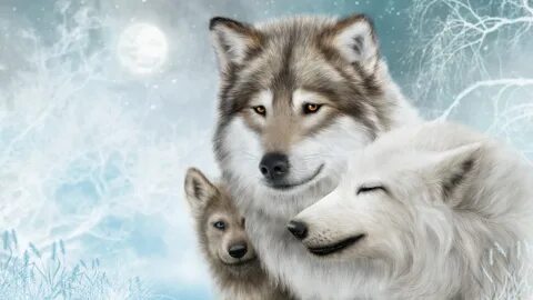 Заставки на телефон красивые волки