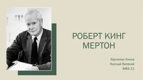 Социолог р мертон