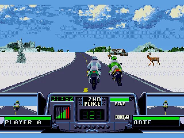 Одно из нововведений игры road rash 3. Road Rash 3 Sega. Road Rash 3: Tour de Force. Игра роуд Раш на сегу. Road Redemption сега.