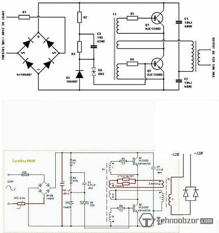 Hf 1726 схема электронный трансформатор Форум РадиоКот * Просмотр темы Мелкие вопросы по питанию.