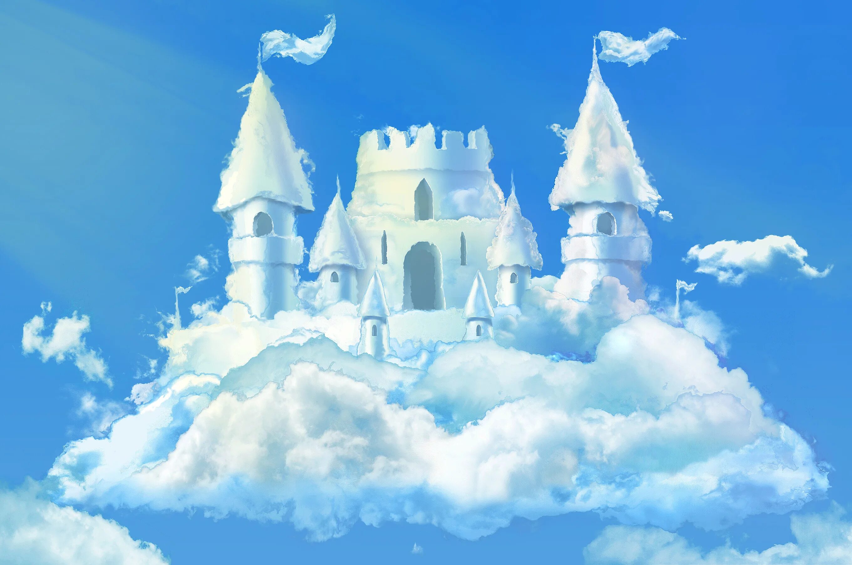 Белые облака и дом. Сказочный замок в облаках. Воздушный замок. Сказочное царство. Замок из облаков.