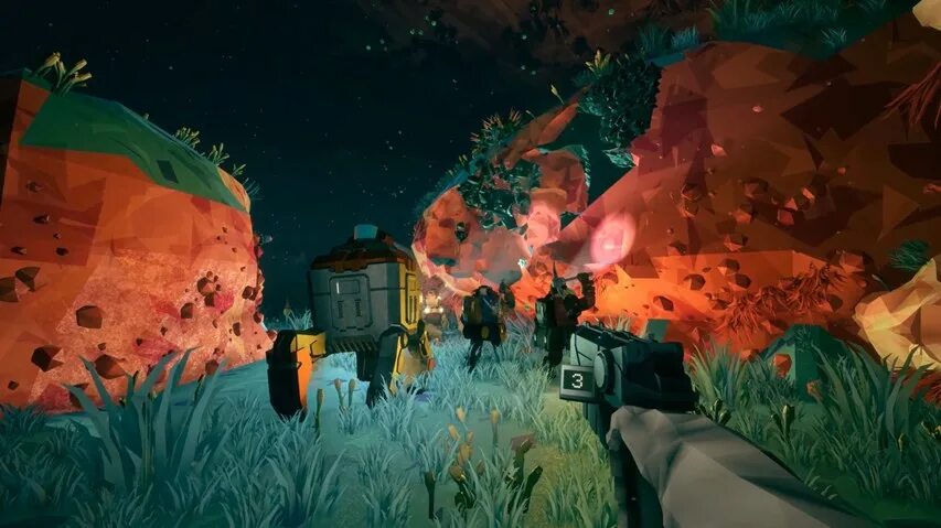 Deep rock galactic survivor похожие игры. Молли Deep Rock Galactic. Грибные топи Deep Rock Galactic. M.U.L.E Deep Rock Galactic. Deep Rock Galactic пейзажи.