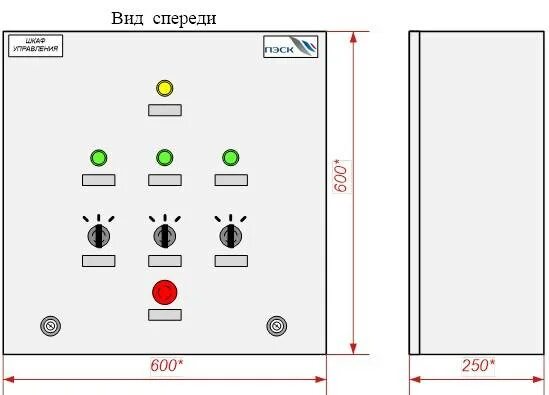 Шкаф управления насосом схема Компоновочный чертеж шкафа автоматики Фрилансер Electro Lab electrolab Портф