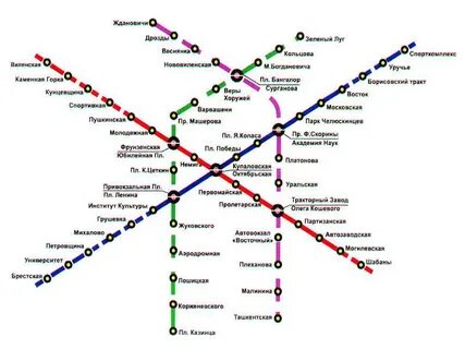 Станция метро минская на карте