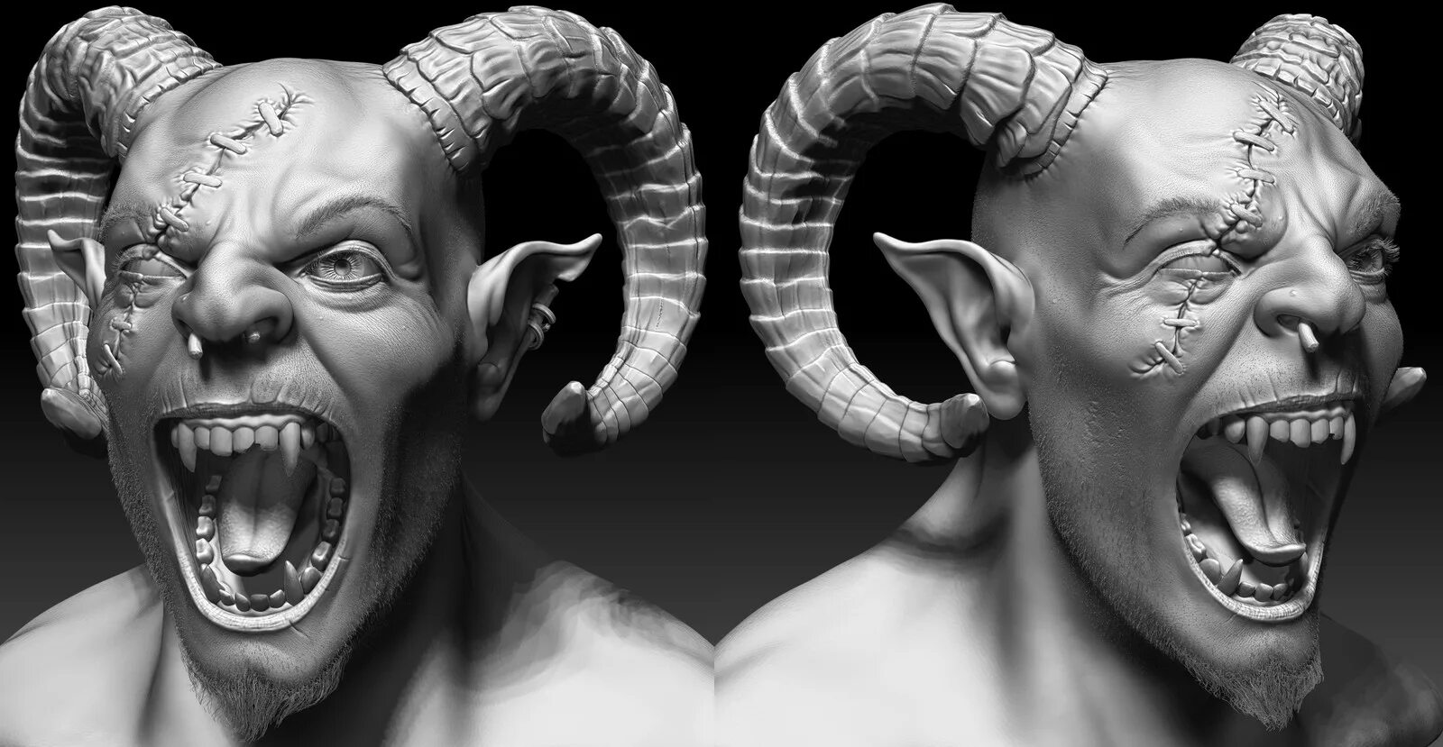Demons head. Демон 3d модель. 3д модель головы монстра. Демон 3д модель. Demons head.