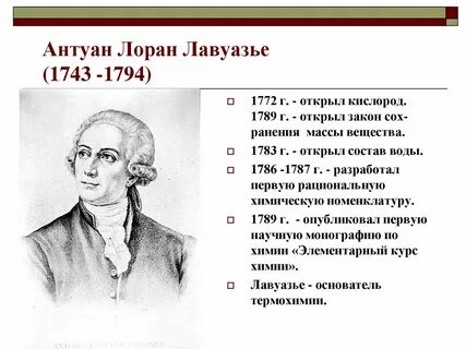 Антуан лоран лавуазье биография
