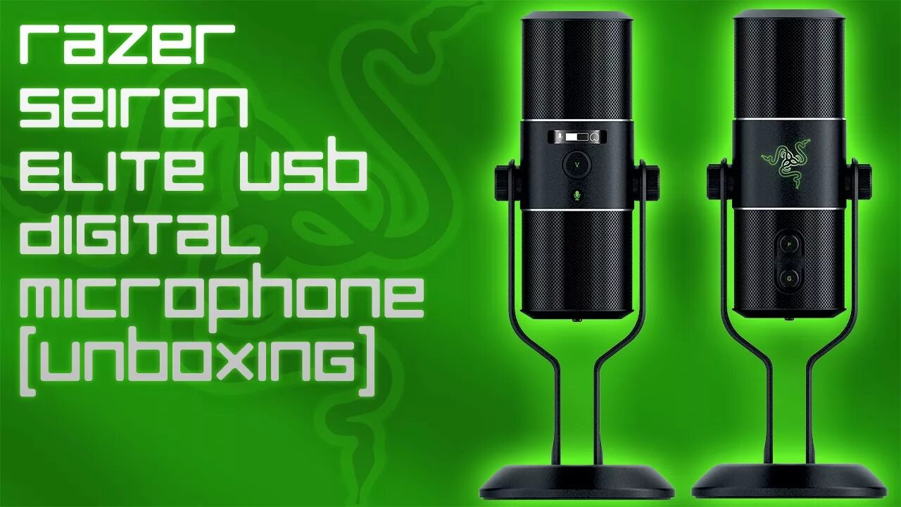 Микрофон seiren. Настройка микрофона razer elit. как закрепить микрофон razer seiren elite на стойке.