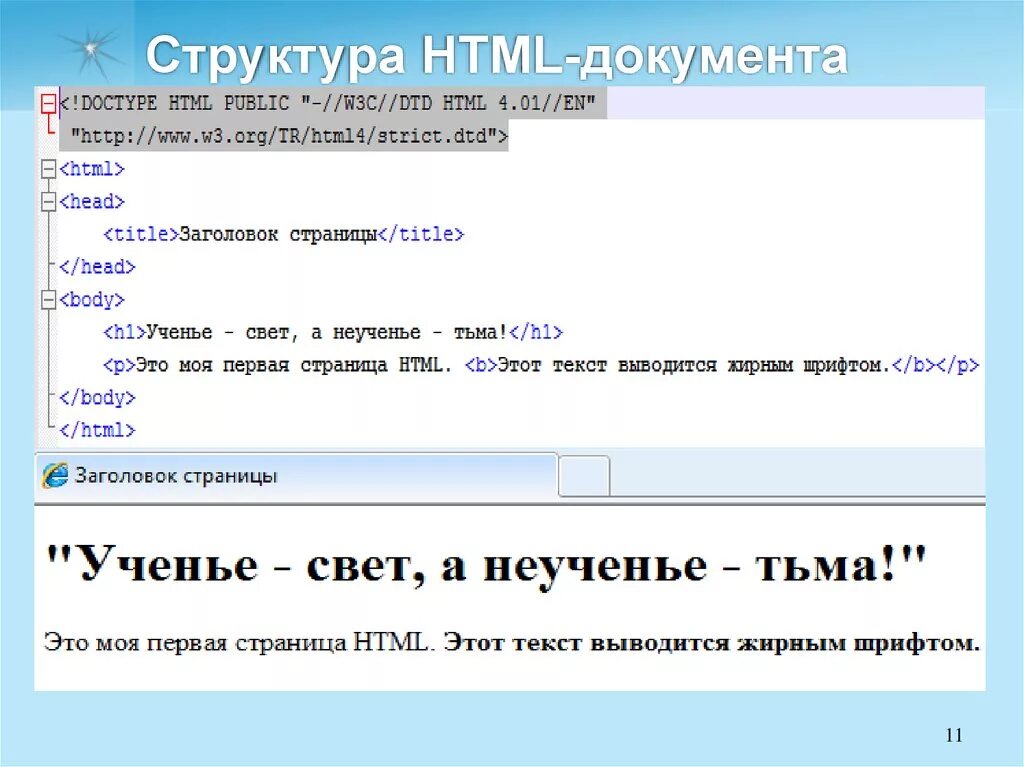 C html ответ