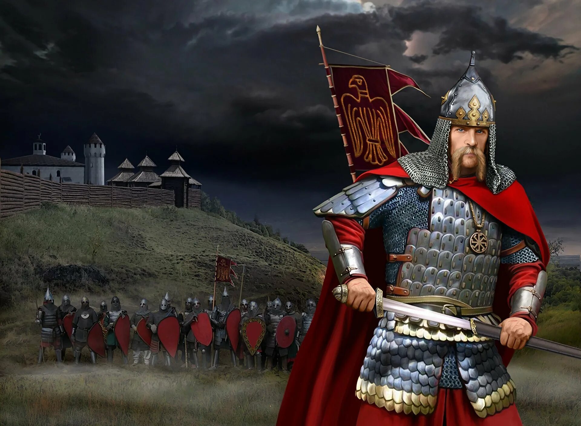 Русский воин. Витязь древнерусский воин богатырь. Данило ловчанин богатырь. Дружинники киевской руси. Витязь древнерусский воин богатырь.