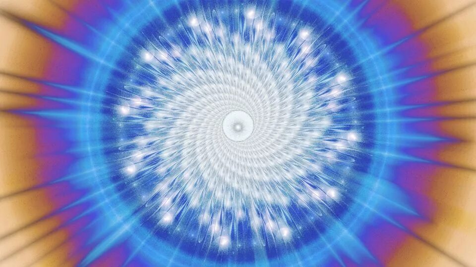 Многомерность вселенной. 5d сознание. Квантовое поле. Квантовое поле. Цветные волны.