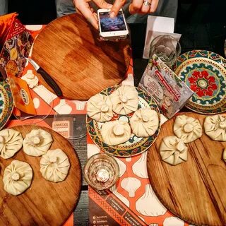 Пхали хинкали на морской