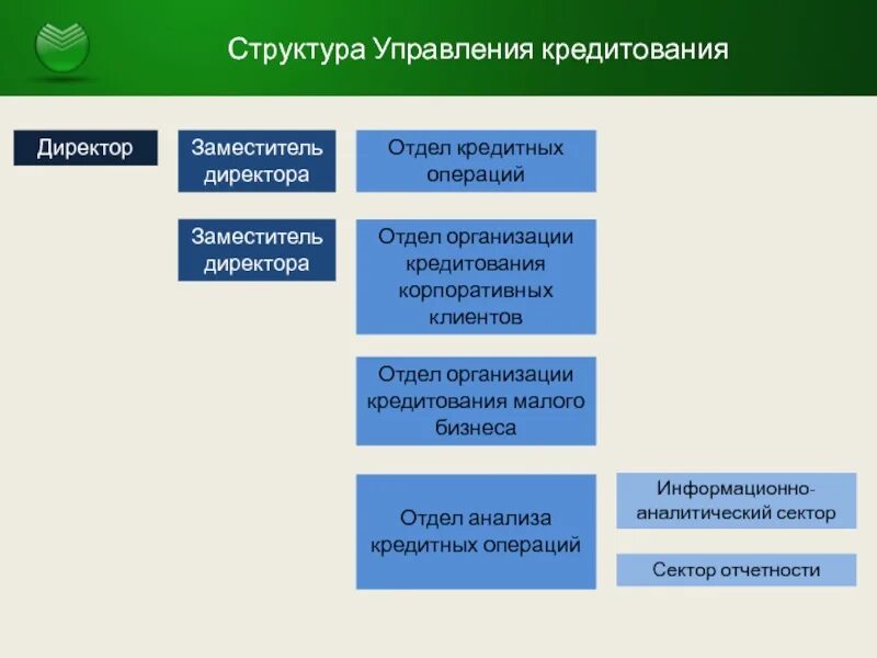 Управление кредитными учреждениями. Организационная структура отдела кредитования ПАО Сбербанк. Структура кредитного подразделения банка. Структура кредитного отдела Сбербанка. Организационная структура кредитного отдела.