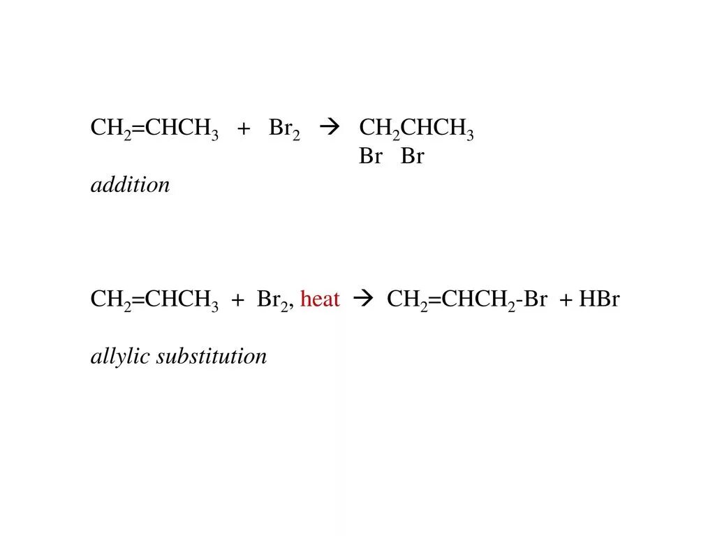 1 ch ch br2. ( Ch3)2chch2br+hbr. Ch3chch2 br2. Ch2 Ch ch3 br2.