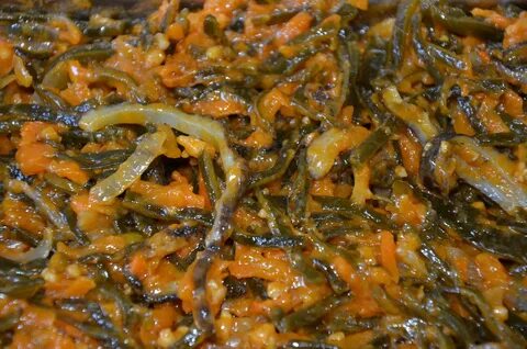 Солянка из капусты с кальмарами