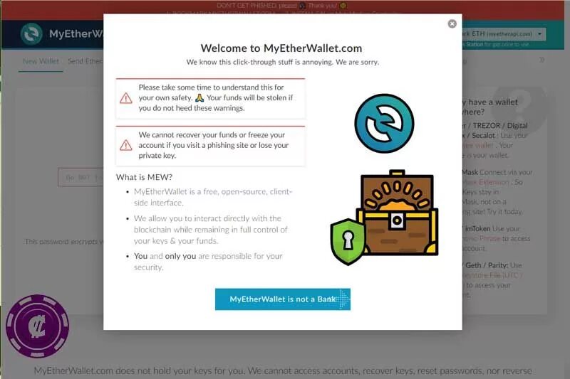 I have my wallet. Myetherwallet. wallet connect. imtoken wallet. wallet gets stolen picture.