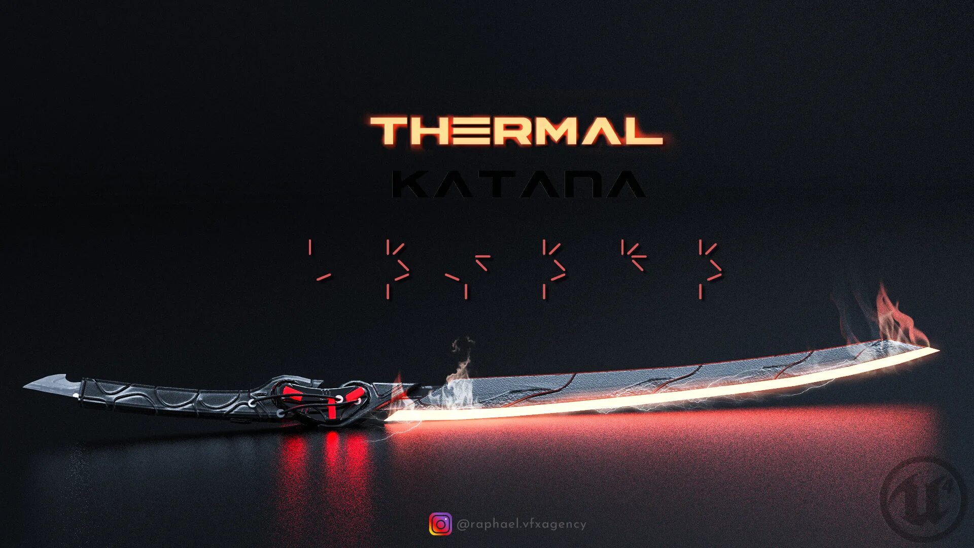 Hunt катана. Predator: Hunting grounds катана. Катана Генджи. Thermal Katana. Thermal Katana 2077 чертеж.