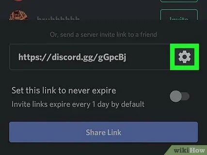 Server invites