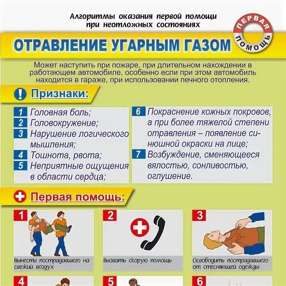 Пмп при удушье отравлении угарным газом. Памятка первая помощь при отравлении угарным газом. оказание первой помощи пострадавшему при отравлении угарным газом. оказание первой мед помощи при отравлении угарным газом. памятка при отравлении угарным газом.