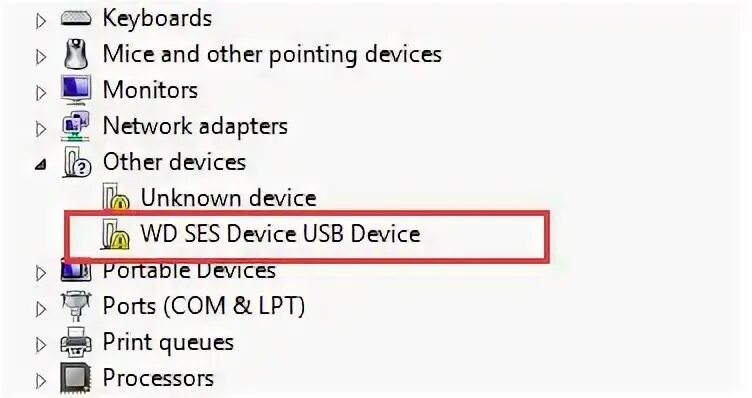 Wd ses usb