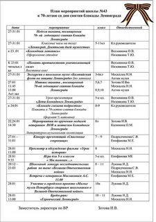 План мероприятий блокада