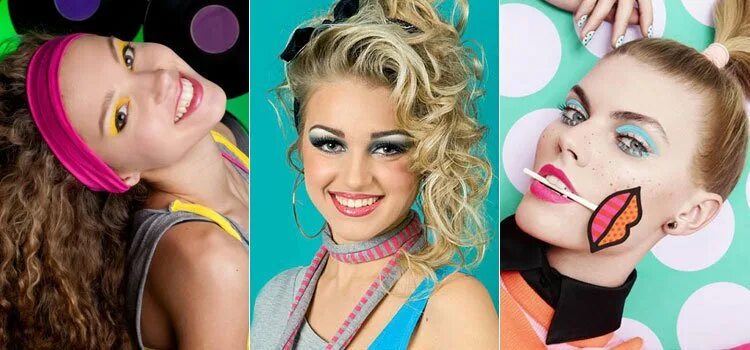 Макияж 80-х годов. Яркий макияж в стиле 90-х. Макияж и прическа в стиле 90-х. Макияж 90е 80е. Макияж в стиле диско 80-х.