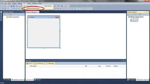 Форма visual studio