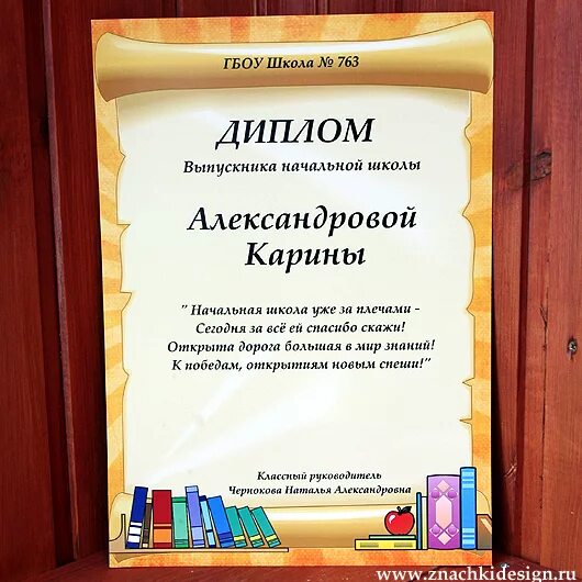 Как правильно подписать школу. Грамота выпускнику начальной школы. Грамоты для начальной школы на выпускной.