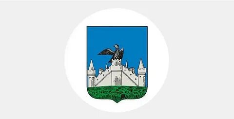 Герб с орлом на крепости