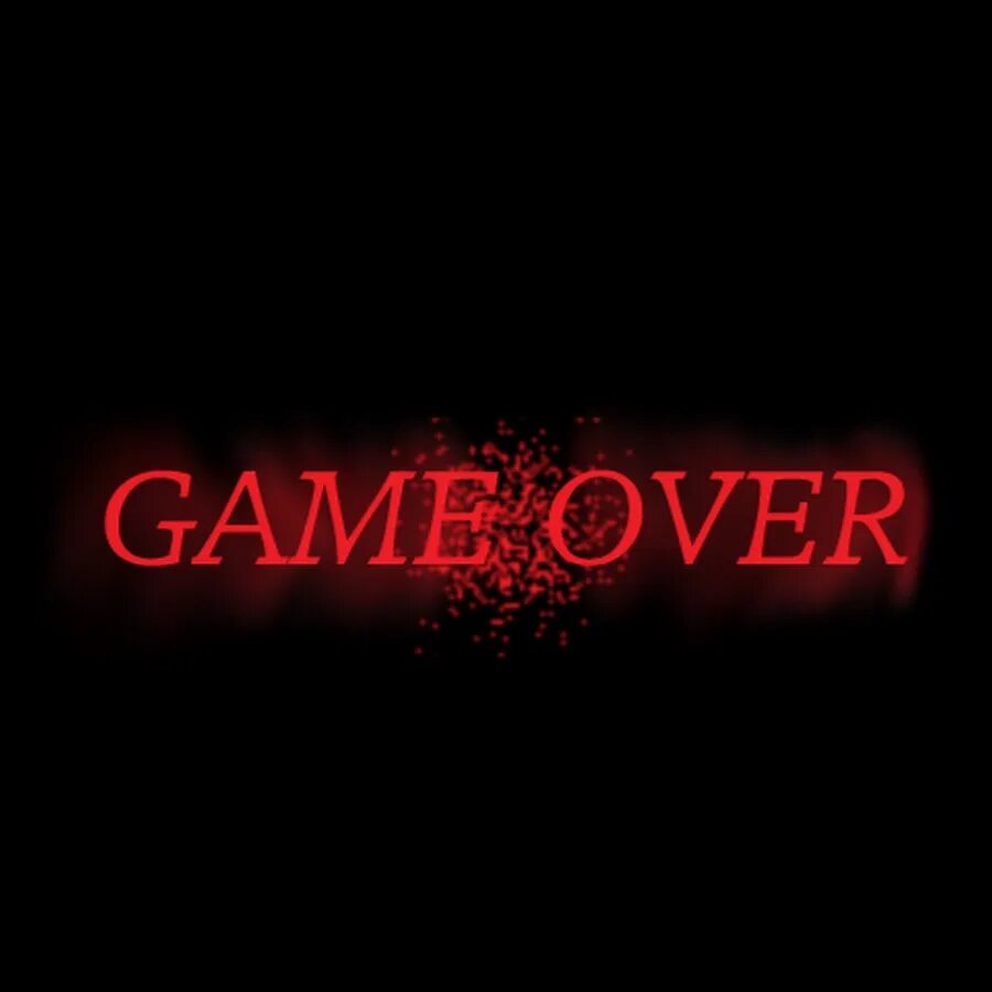 Da game текст. Game over. Надпись гейм овер. Красная надпись на черном фоне.