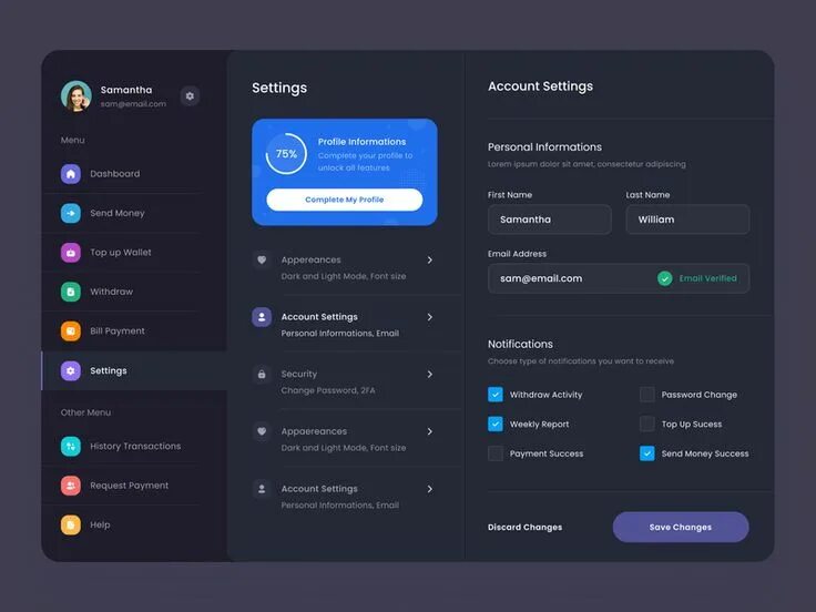 Дизайн приложения. Настройки ui. User interface settings. Settings ui. Профиль пользователя дизайн.
