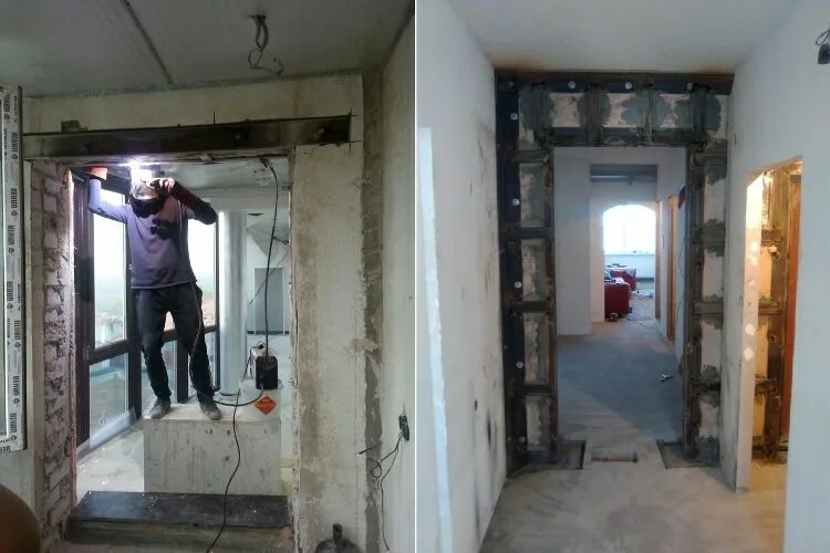 Пробивка дверного проема 2000 мм. Вход в дверь. Короб металлической двери. Перемычка для пгп 80 швеллер. Швеллер для дверного проема.