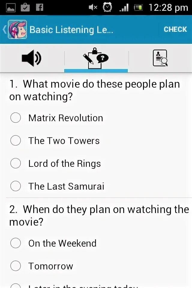 Basic listening answers. Basic listening.