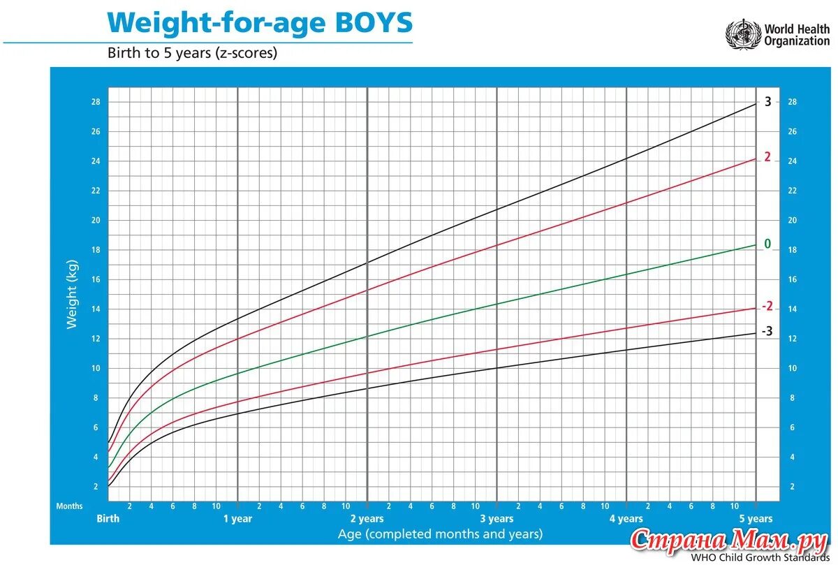 Норма веса грудничка воз. Таблица воз по весу и росту мальчиков до 2 лет. График воз нормы веса и роста. График прибавки веса воз для мальчиков.