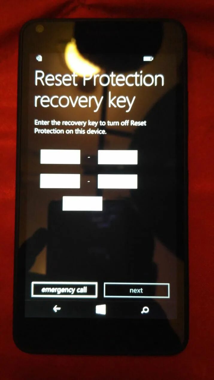 Protect reset. Lumia 640 reset protection recovery key.