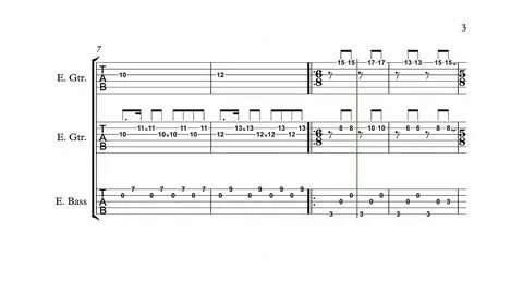 Bass tabs