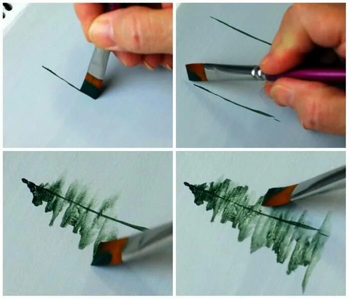 Рисоавние новогодняя ёлка. Ель акварелью. Новогодняя елка красками. Рисуем елку гуашью. Мастер класс рисования елки.