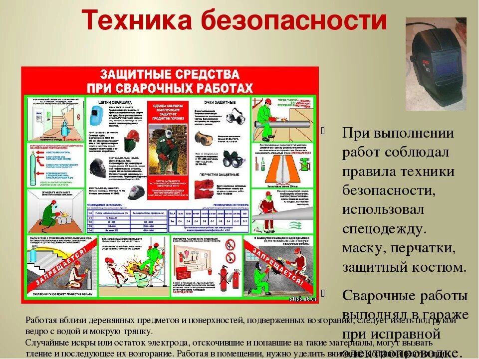 Что относится технике безопасности. Требования техники безопасности при сварке. Сварочные работы безопасность охрана труда. Пожарная безопасность при сварке ручной дуговой сварки. Опишите технику безопасности при выполнении сварочных работ..