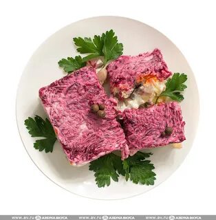 Салат сельдь под
