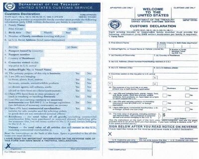 Customs form