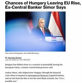 Венгрия выходит из ес