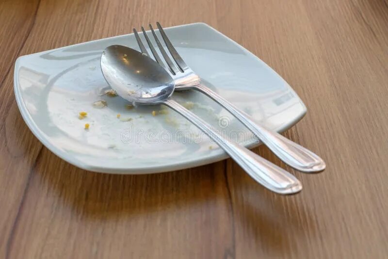The spoons on the table