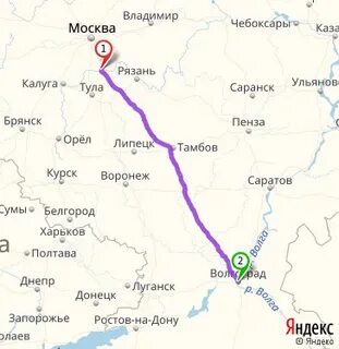 Брянск тамбов расстояние