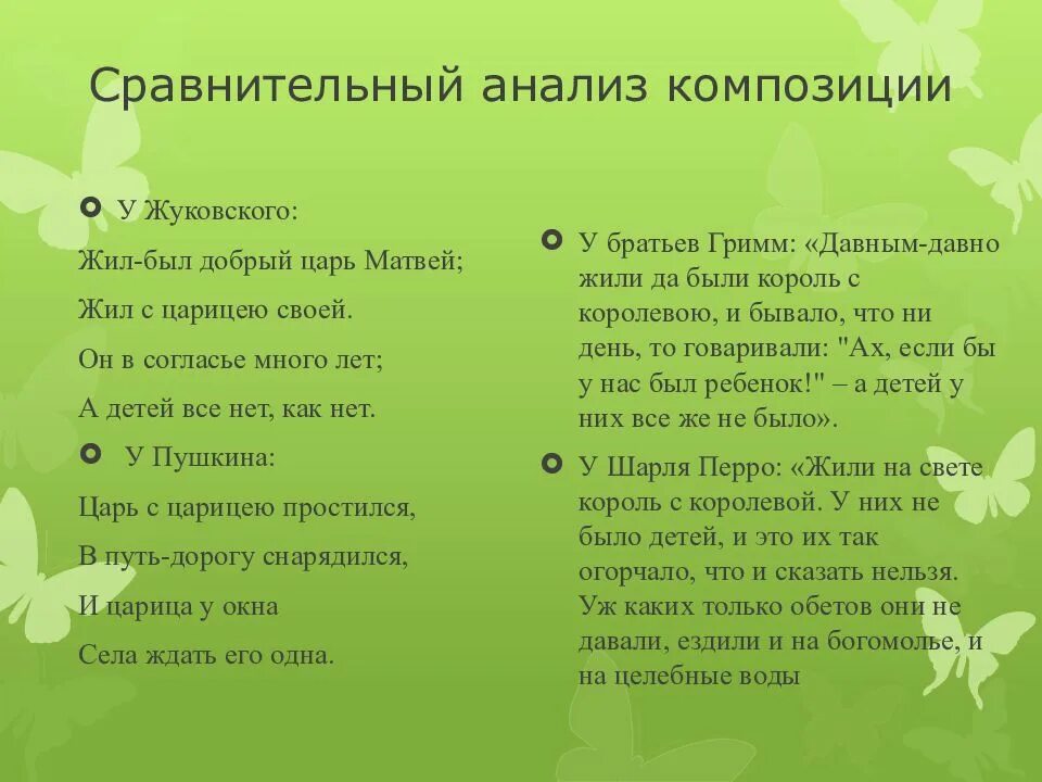 Анализ композиции. Анализ композиции