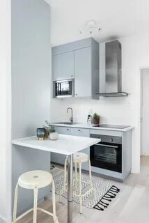 Маленькая кухня в студии дизайн