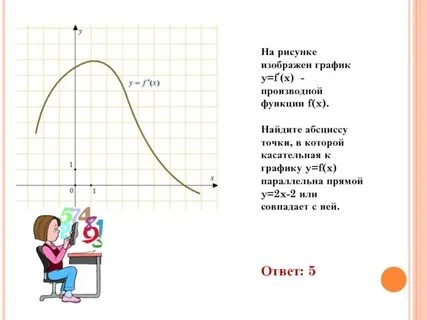 Найдите абсциссу точки в которой касательная