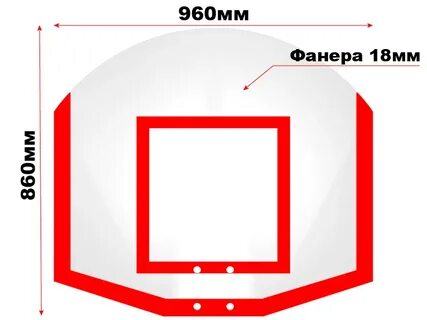 Размер баскетбольного щита для уличного